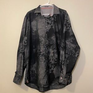 Bugatchi Uomo shaped fit Men’s Button Down Long Sleeve 2x